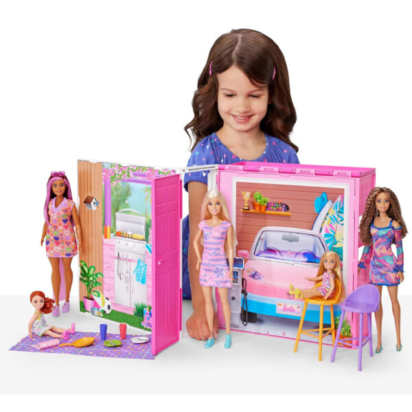 Maison de vacances Barbie. Avec 4 zones de jeu et 11 accessoires – Image 2