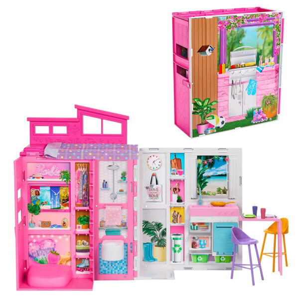 Maison de vacances Barbie. Avec 4 zones de jeu et 11 accessoires – Image 5