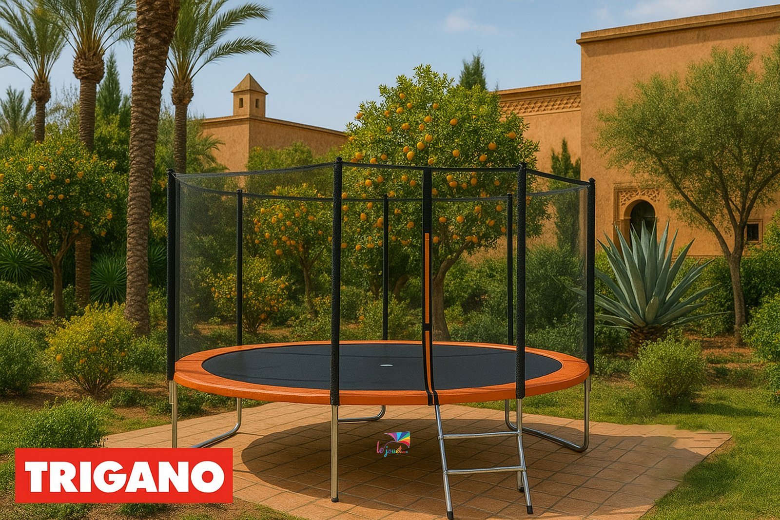 Trampoline Trigano 3.66 m avec filet de sécurité et échelle 13 Trampoline Trigano 3.66 m avec filet de sécurité et échelle – Image 13