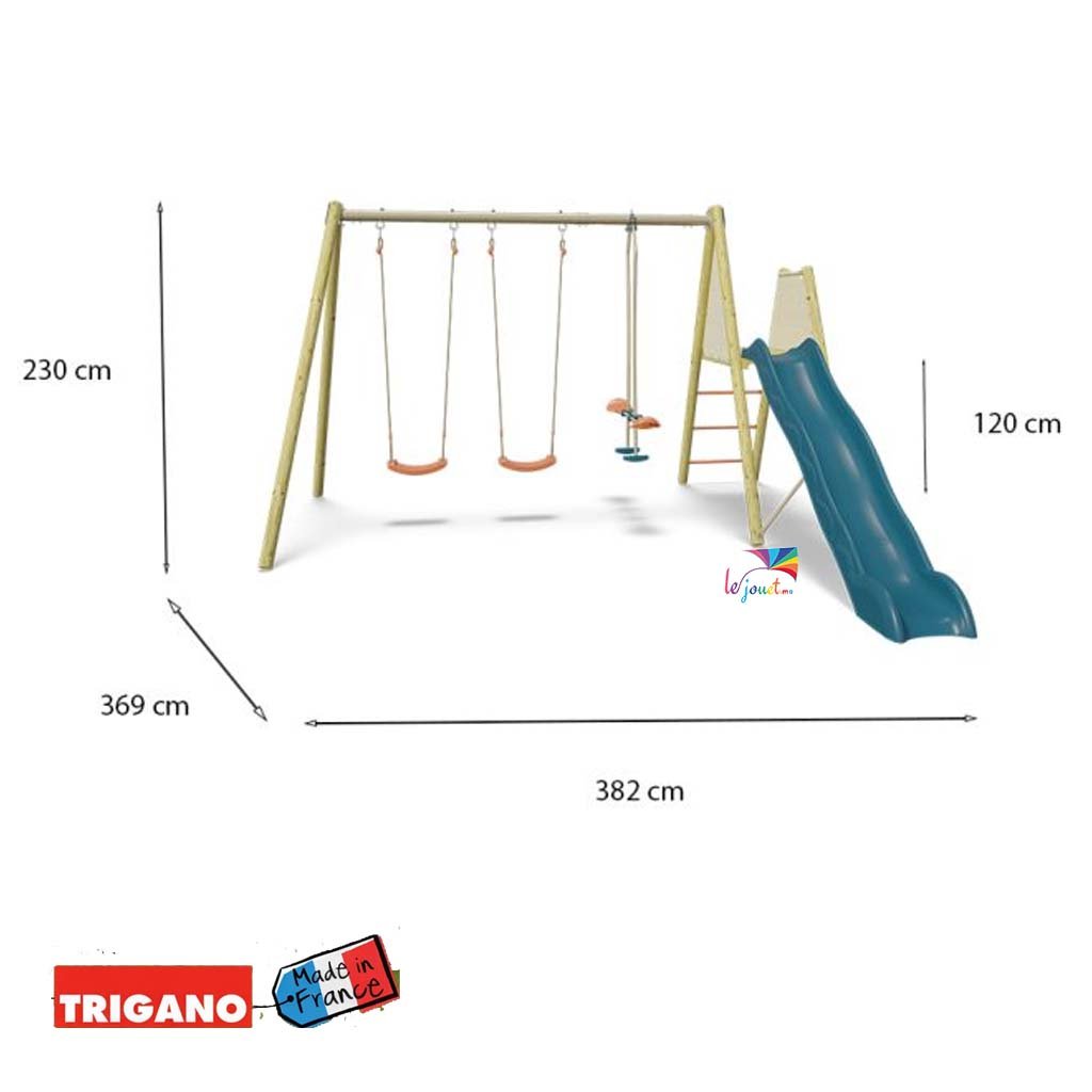 Portique en bois/métal Techwood Harmonie ROMY - Trigano 6 Portique en bois/métal Techwood Harmonie ROMY - Trigano – Image 6