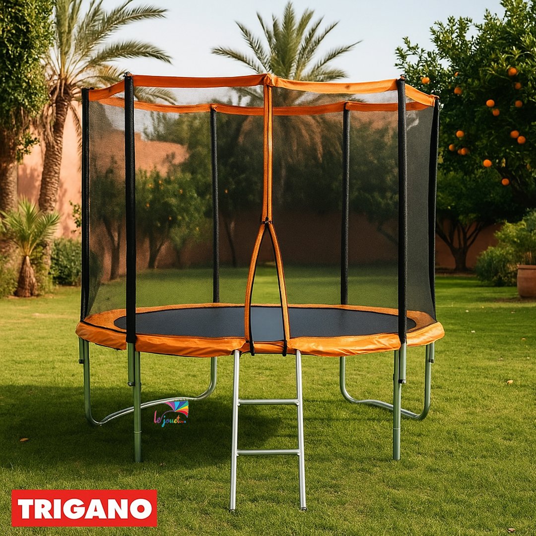 Trampoline Trigano 3.66 m avec filet de sécurité et échelle 5 Trampoline Trigano 3.66 m avec filet de sécurité et échelle – Image 5