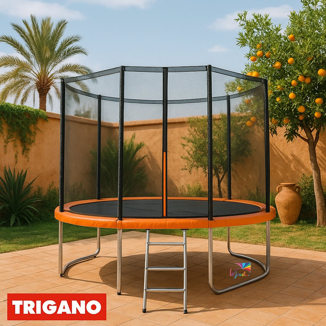 Trampoline Trigano 3.66 m avec filet de sécurité et échelle 14 Trampoline Trigano 3.66 m avec filet de sécurité et échelle – Image 14