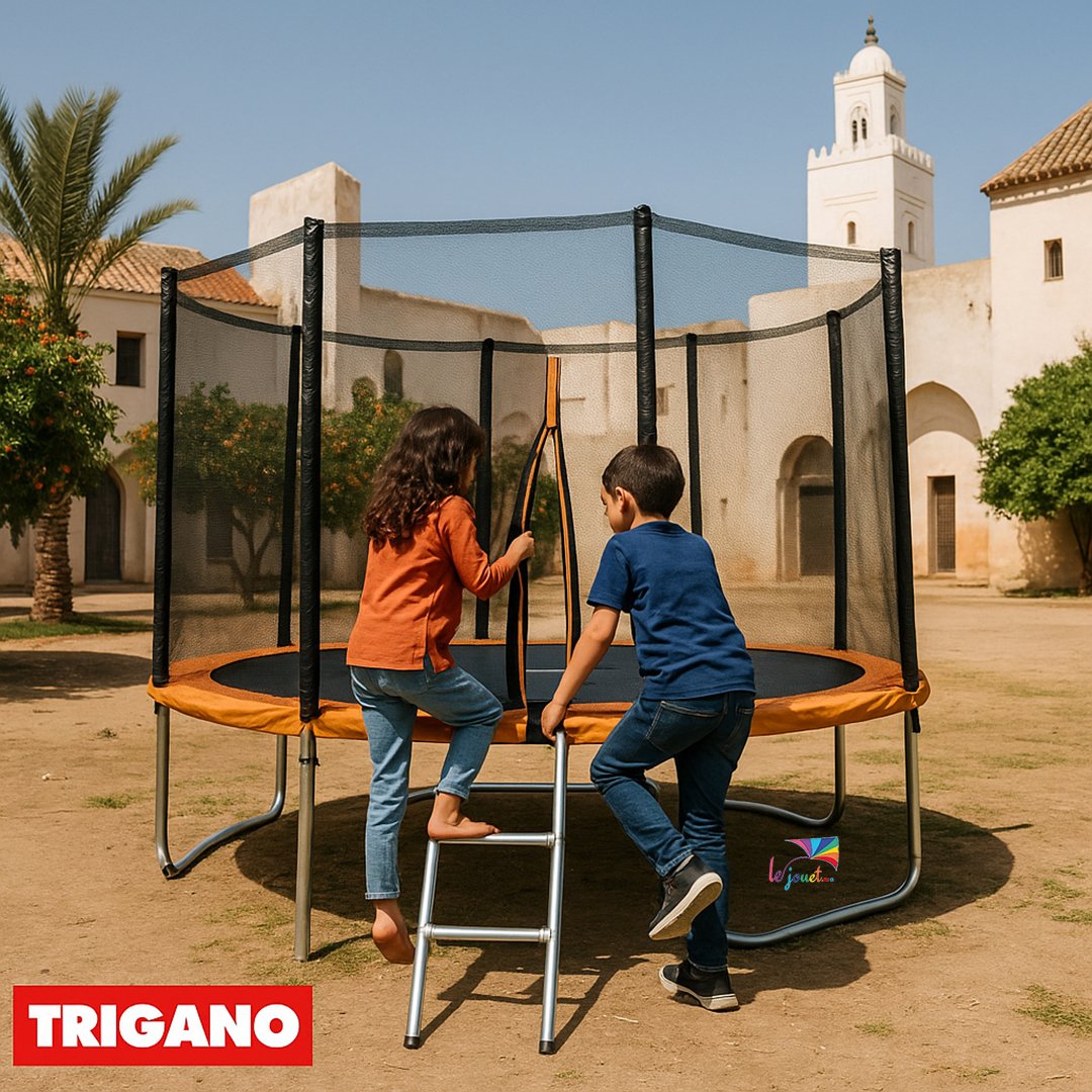 Trampoline Trigano 3.66 m avec filet de sécurité et échelle 10 Trampoline Trigano 3.66 m avec filet de sécurité et échelle – Image 10