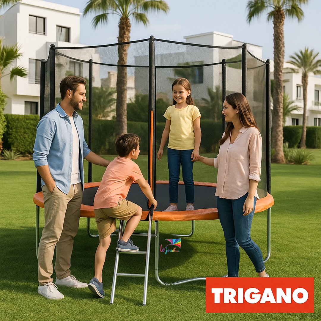 Trampoline Trigano 3.66 m avec filet de sécurité et échelle 12 Trampoline Trigano 3.66 m avec filet de sécurité et échelle – Image 12