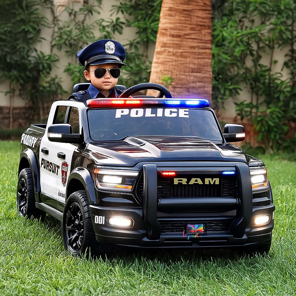 Style Dodge Ram Police Voiture électrique pour enfants 12 volts 1 Style Dodge Ram Police Voiture électrique pour enfants 12 volts