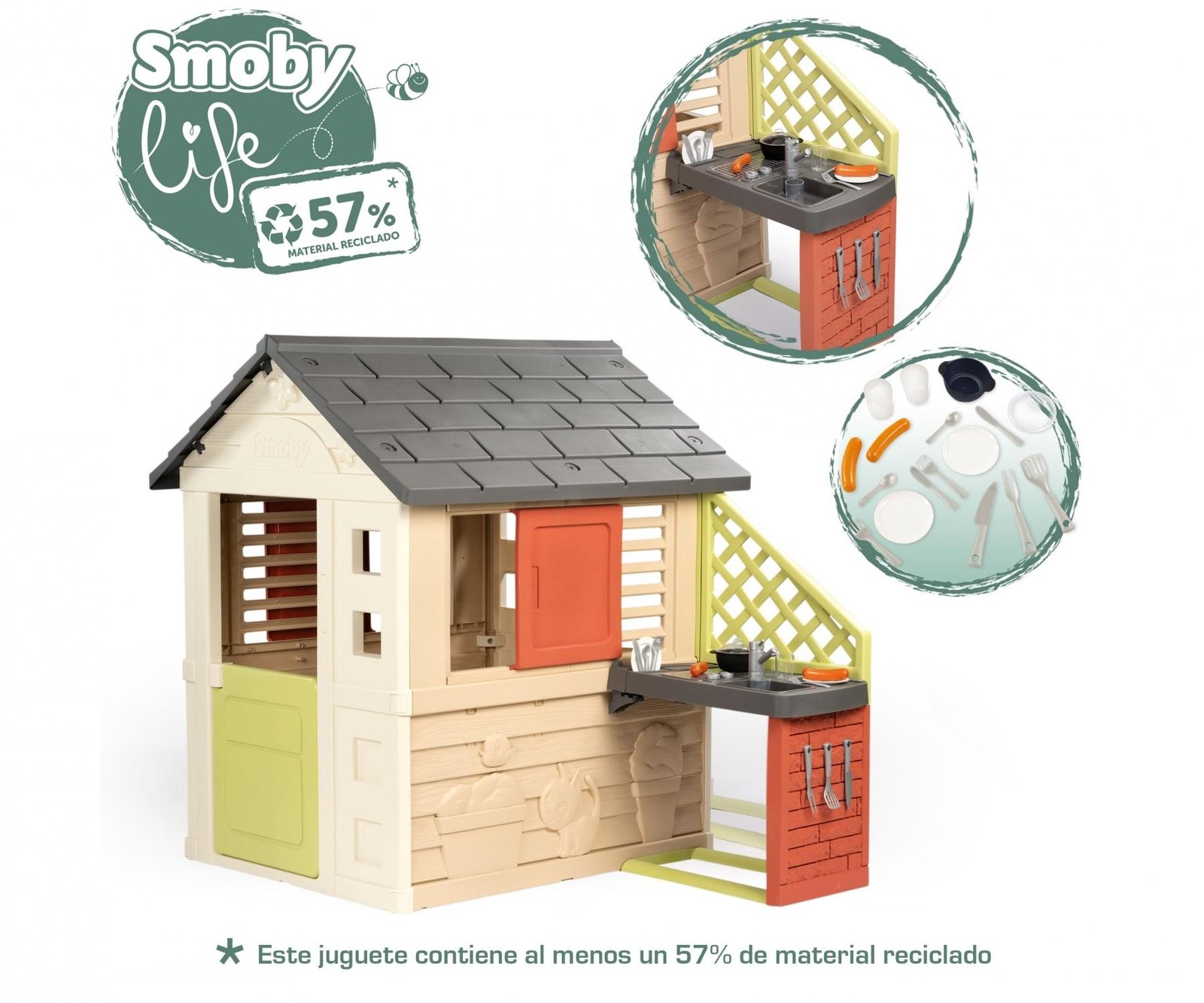 Smoby Life Maison Nature avec cuisiné d’été 5 Smoby Life Maison Nature avec cuisiné d’été – Image 5