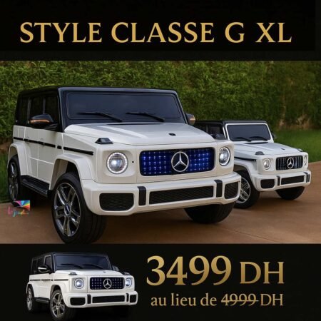 La Style Mercedes Classe G Électrique 12V – Version Luxe avec siège cuir & LED