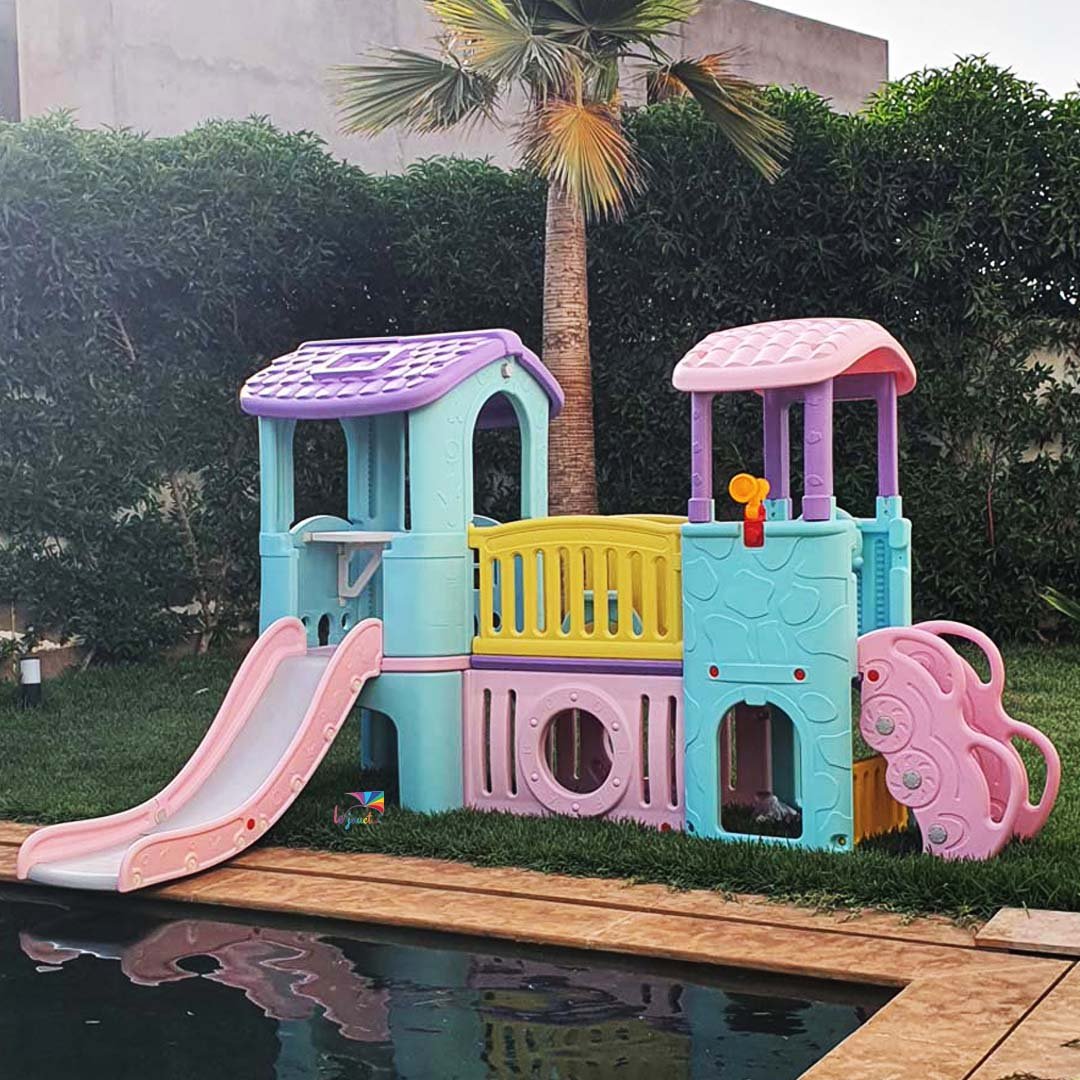 Aire de Jeux Multi-Activités XXL – Toboggan, Passerelle & Cachette 16 Aire de Jeux Multi-Activités XXL – Toboggan, Passerelle & Cachette – Image 16