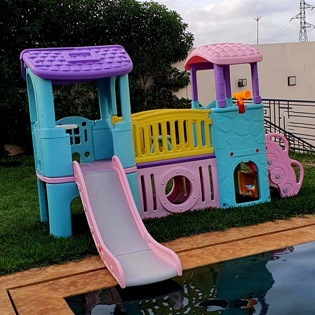 Aire de Jeux Multi-Activités XXL – Toboggan, Passerelle & Cachette 6 Aire de Jeux Multi-Activités XXL – Toboggan, Passerelle & Cachette – Image 6