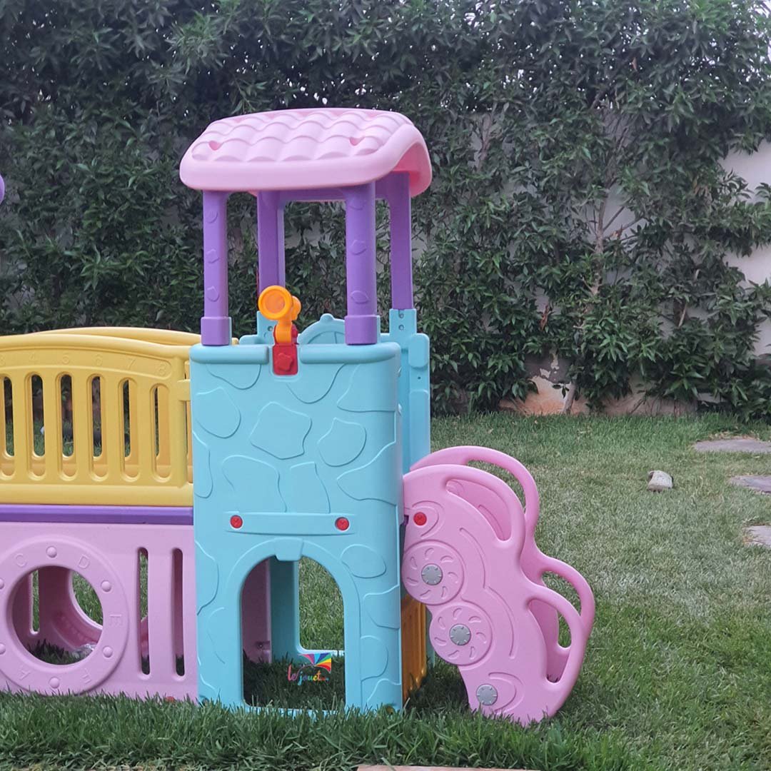 Aire de Jeux Multi-Activités XXL – Toboggan, Passerelle & Cachette 13 Aire de Jeux Multi-Activités XXL – Toboggan, Passerelle & Cachette – Image 13
